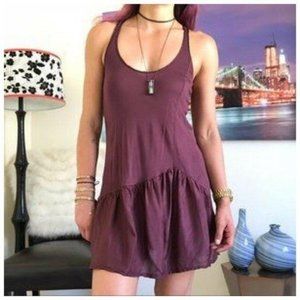 Twelfth Of Eleven Burgundy Sleeveless Flare Dress